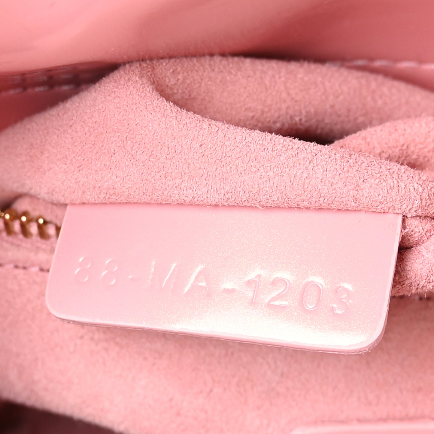 Patent Cannage Mini Lady Dior Pink