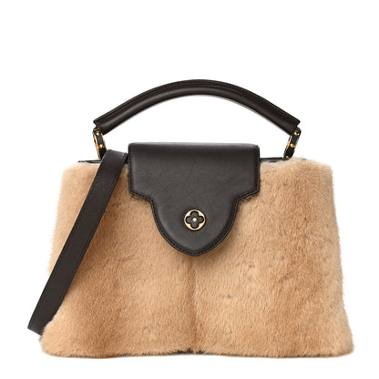 Louis Vuitton Mink Calfskin Capucines BB Brown 3 of 15