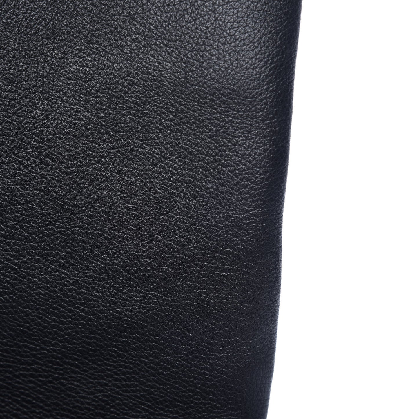 Grained Calfskin Stitched Medium Braided With Style Flap Black