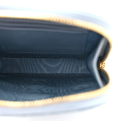 Christian Dior Patent Cannage Lady Dior Phone Holder Bracing Blue 5 of 10