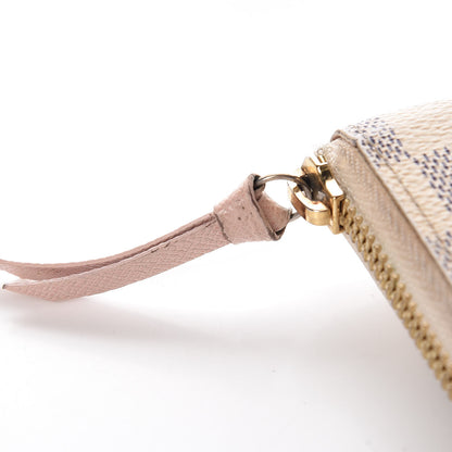 Louis Vuitton Damier Azur Clemence Wallet Rose Ballerine 17 of 18