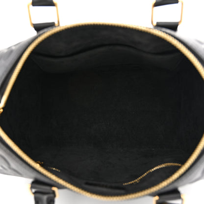 Louis Vuitton Empreinte Monogram Giant Speedy Bandouliere 25 Black 5 of 9