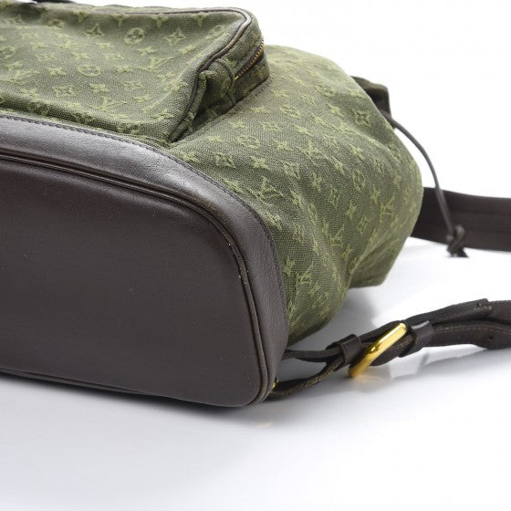 Louis Vuitton Mini Monogram Montsouris GM Backpack Kaki 15 of 19