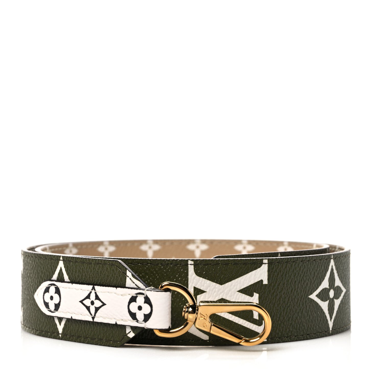 Monogram Giant Bandouliere Shoulder Strap Kaki