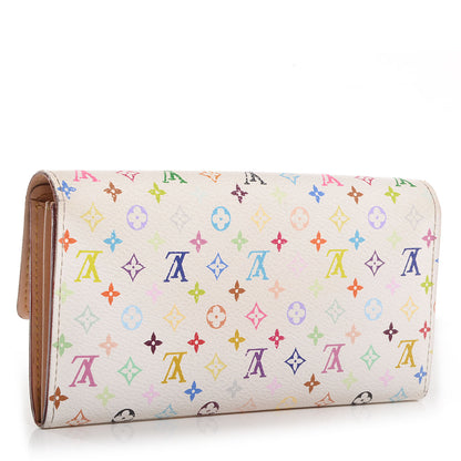 Louis Vuitton Monogram Multicolor Sarah Wallet White 3 of 7