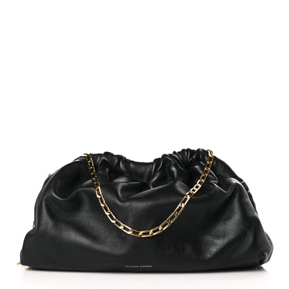 Mansur Gavriel Lambskin Mini Cloud Chain Clutch Black 1 of 7