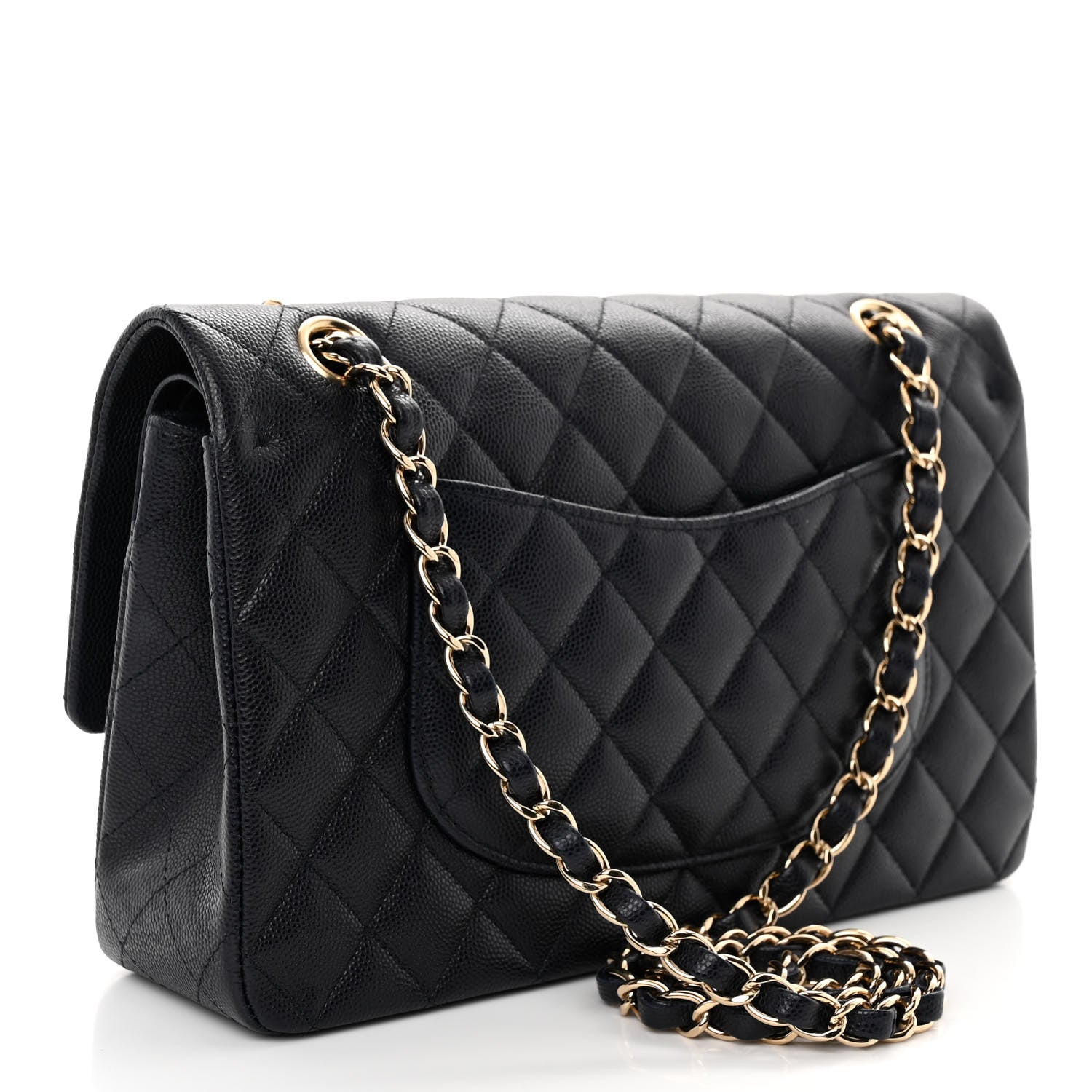 Chanel Caviar Quilted Medium Double Flap Navy 3 of 10