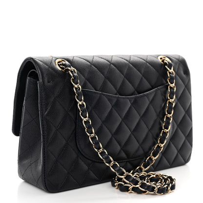 Chanel Caviar Quilted Medium Double Flap Navy 3 of 10