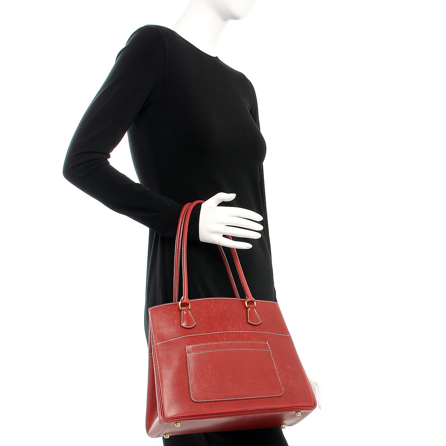 Hermes Courchevel La 30 Shoulder Bag Rouge 20 of 37