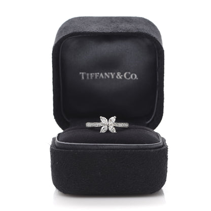 Tiffany Platinum Diamond .44ctw Victoria Ring 47 4 7 of 7
