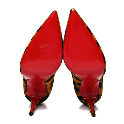 Christian Louboutin Calf Hair Leopard Kate 100 Pumps 37 Spicy 5 of 8
