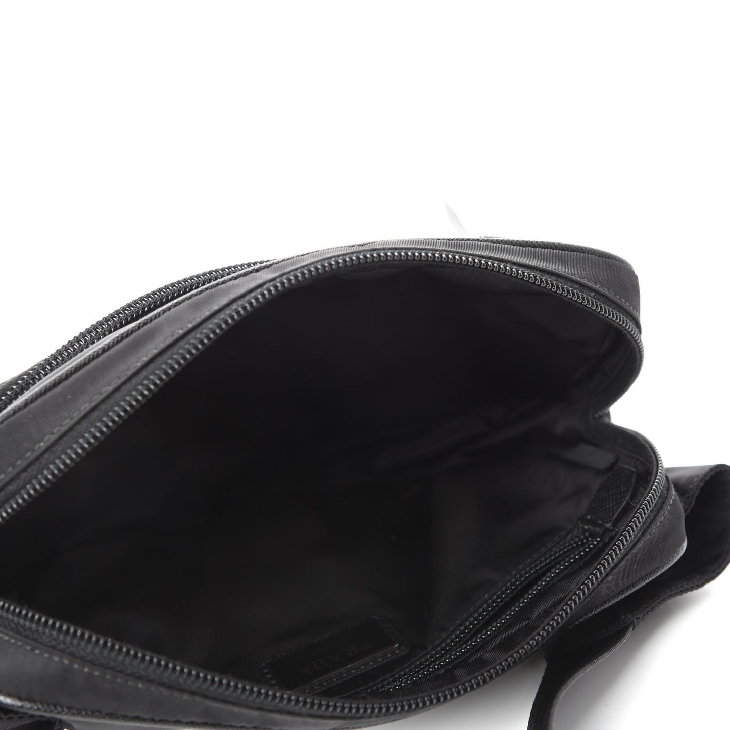 Tessuto Nylon Saffiano Belt Bag Black