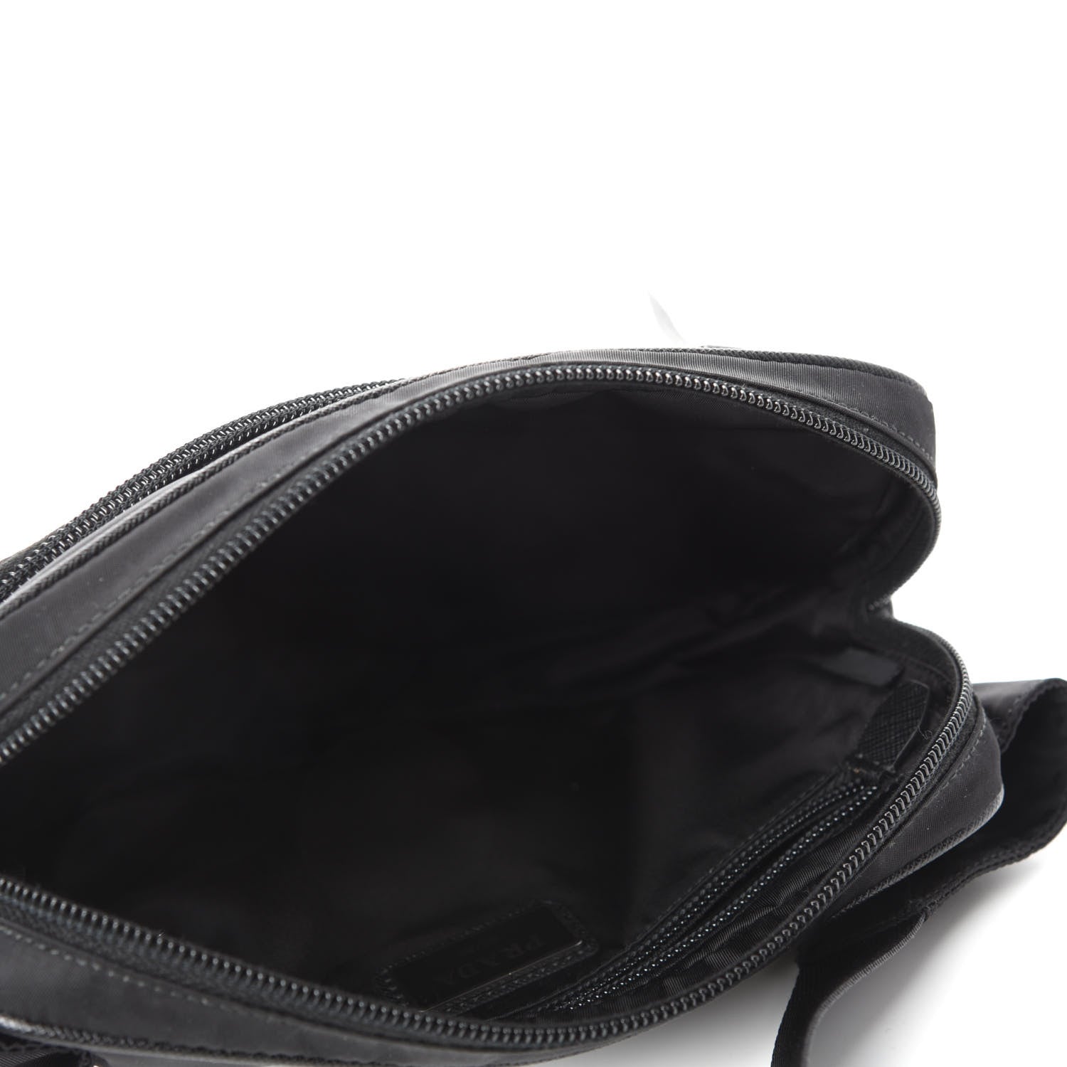 Prada Tessuto Nylon Saffiano Belt Bag Black 5 of 11