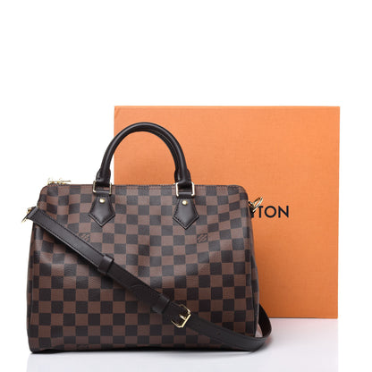 Louis Vuitton Damier Ebene Speedy Bandouliere 30 27 of 27