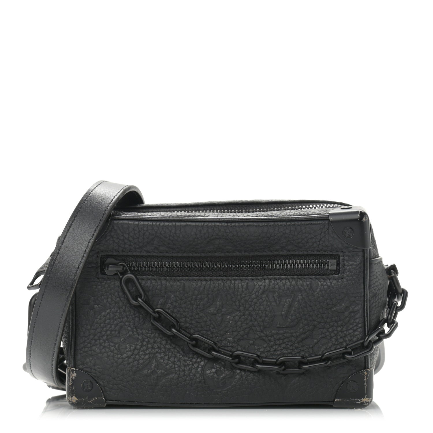 Louis Vuitton Taurillon Monogram Mini Soft Trunk Black 1 of 12