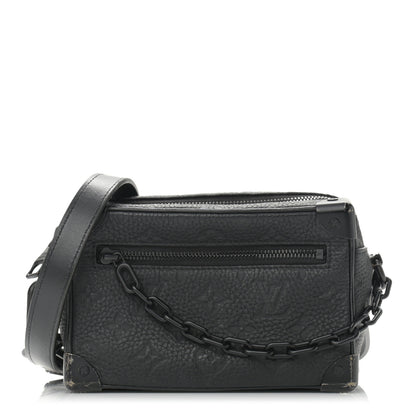 Louis Vuitton Taurillon Monogram Mini Soft Trunk Black 1 of 12