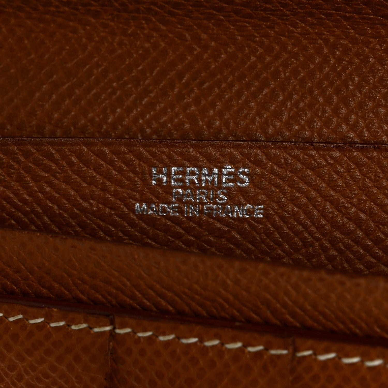 Hermes Courchevel Bearn Gusset Wallet Gold 6 of 7