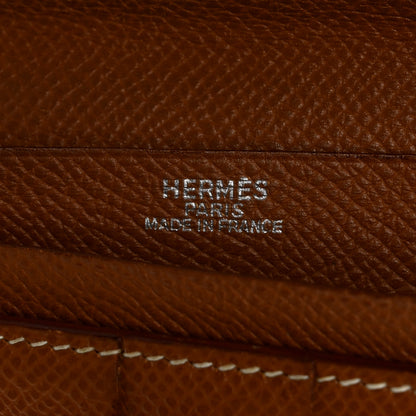 Hermes Courchevel Bearn Gusset Wallet Gold 6 of 7