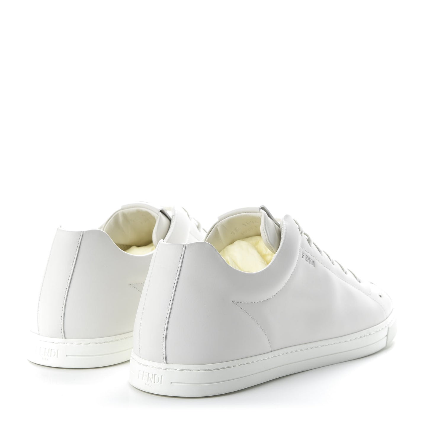 Calfskin Monster Micro Bag Bugs Mens Low Top Sneakers 12 White