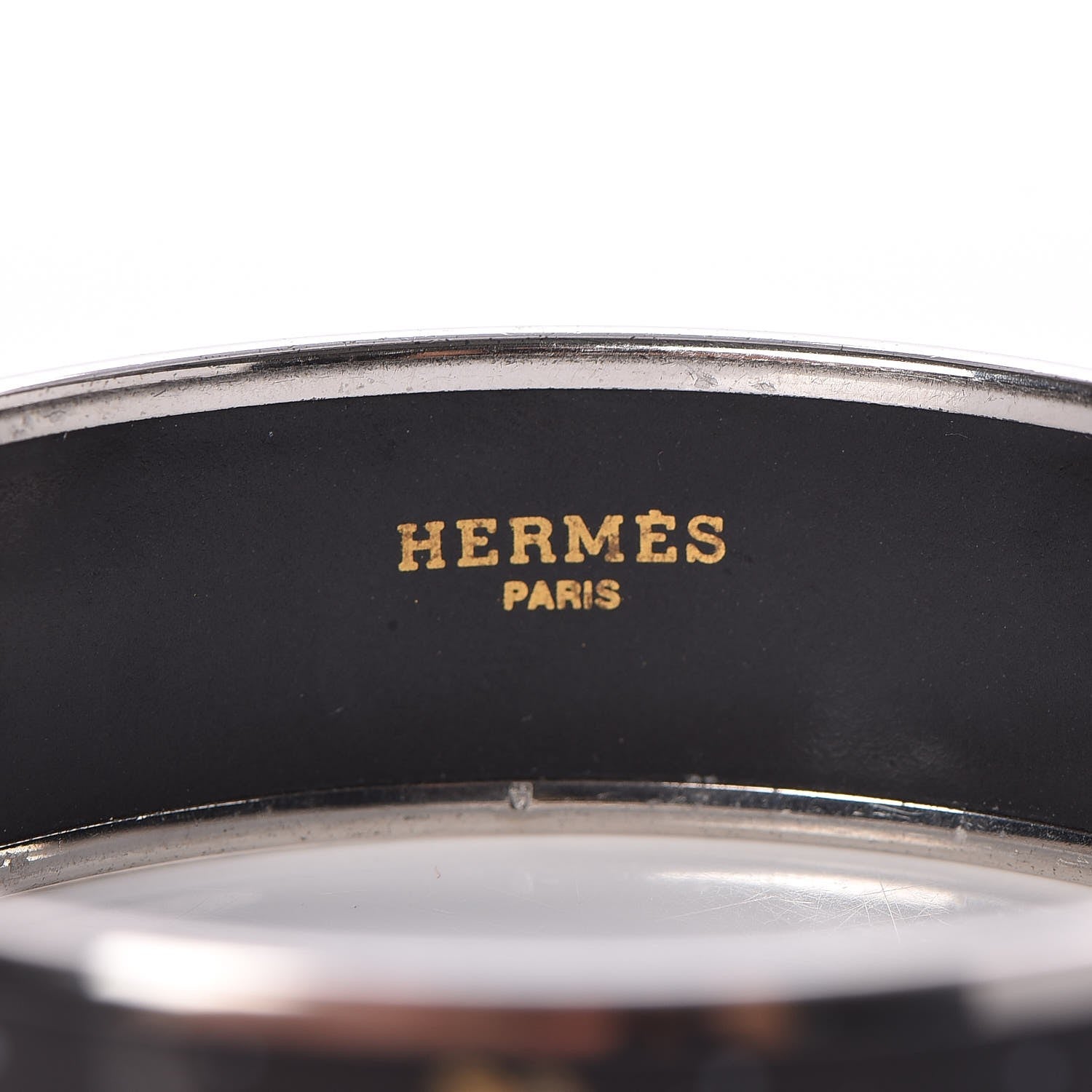 Hermes Enamel Printed Celestial Mythology Wide Bracelet 70 Black 4 of 5