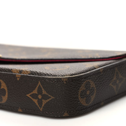 Louis Vuitton Monogram Pochette Felicie Chain Wallet Fuchsia 12 of 12