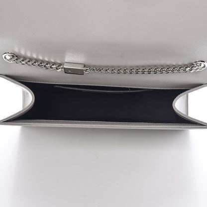 Saint Laurent Grain De Poudre Medium Classic Monogram Kate Satchel Souris 5 of 7