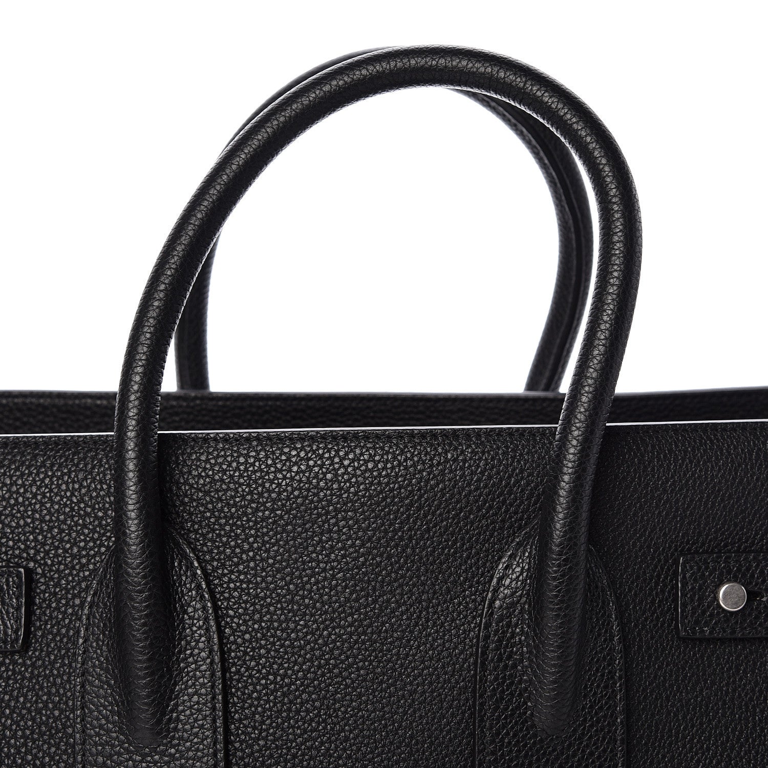 Saint Laurent Grained Calfskin Small Supple Sac De Jour Black 9 of 13