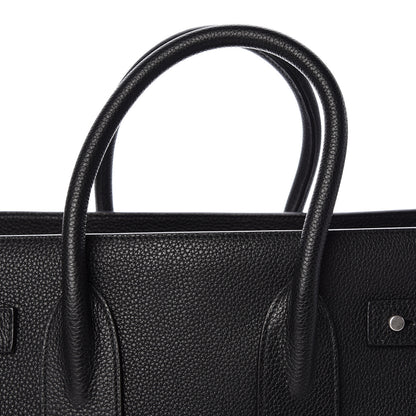 Saint Laurent Grained Calfskin Small Supple Sac De Jour Black 9 of 13