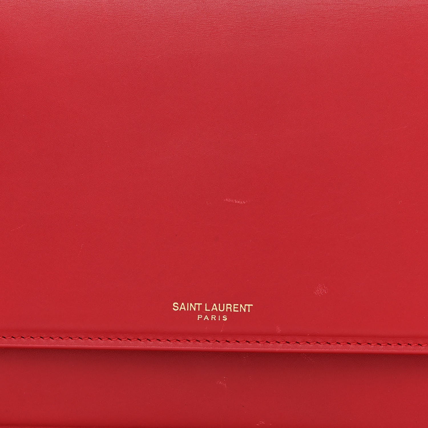 Saint Laurent Smooth Calfskin Zoe Chain Bag Eros Red 8 of 13