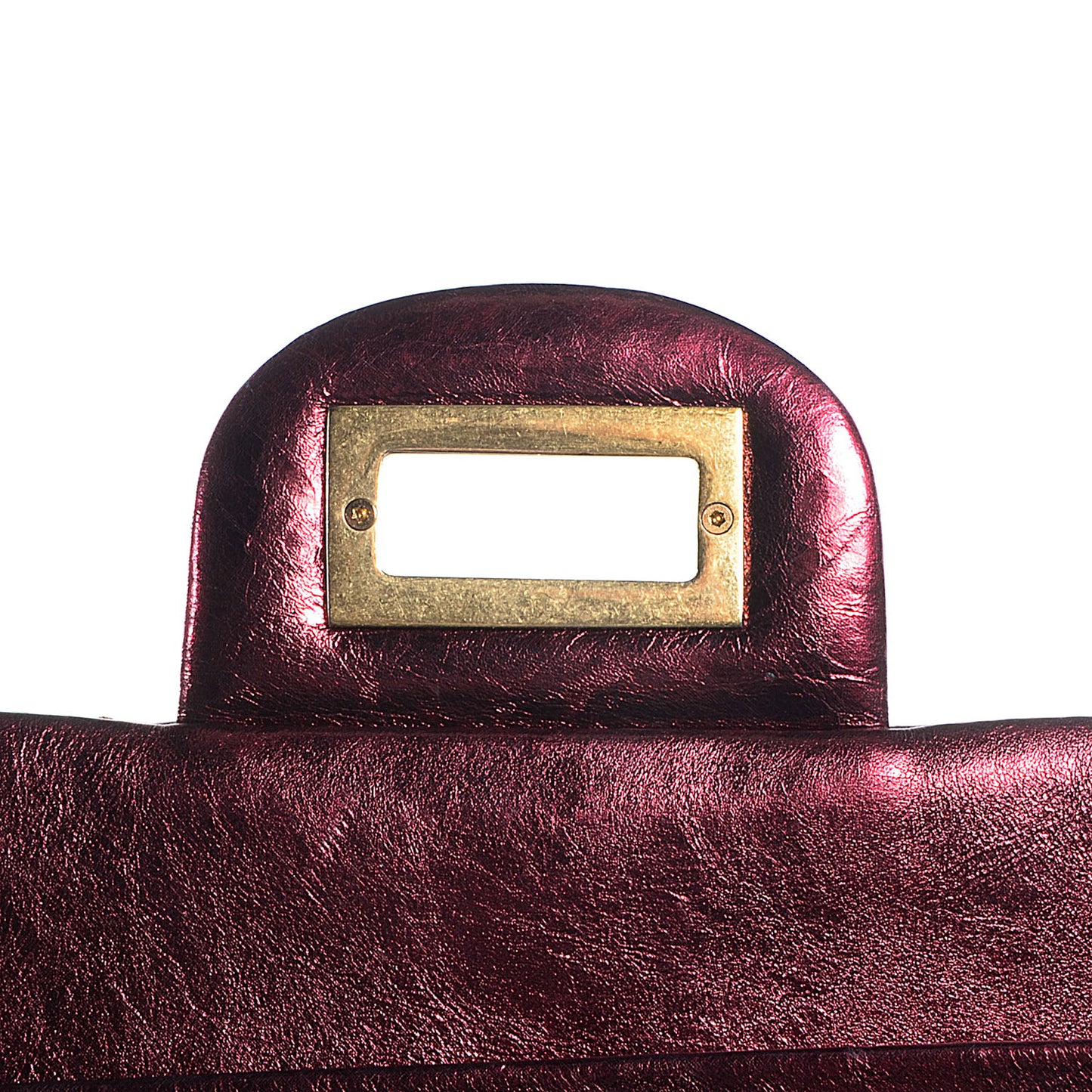 Calfskin 2.55 Reissue 227 Flap Metallic Dark Red