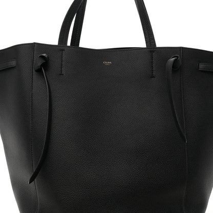 Celine Soft Grained Calfskin Medium Belt Cabas Phantom Black 7 of 11