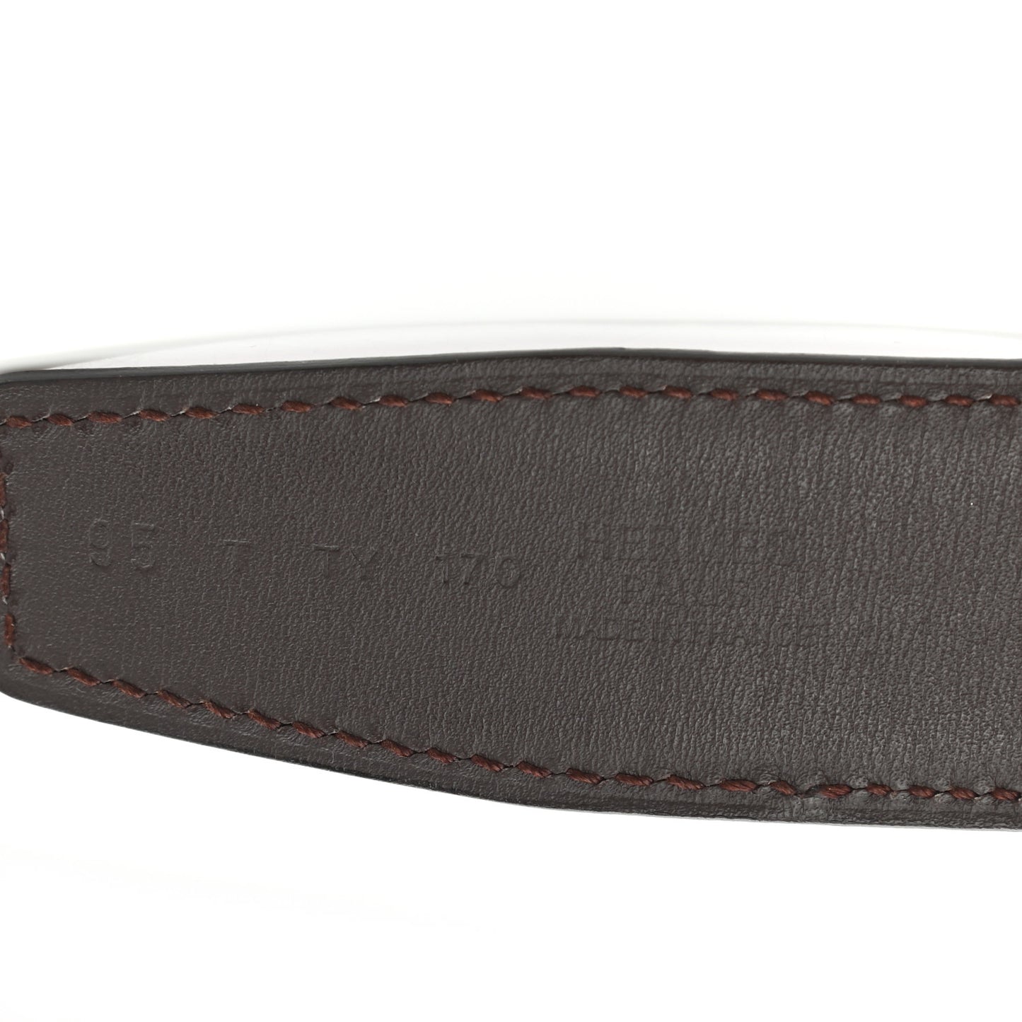 Box Barenia 32mm H d'Ancre Belt 95 38 Chocolate Fauve