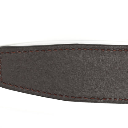 Hermes Box Barenia 32mm H d'Ancre Belt 95 38 Chocolate Fauve 3 of 6