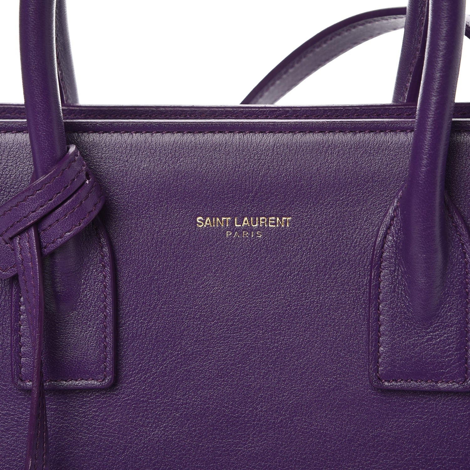 Saint Laurent Calfskin Baby Sac de Jour Purple 7 of 16