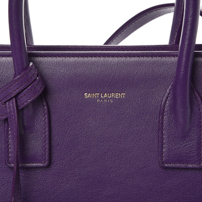 Saint Laurent Calfskin Baby Sac de Jour Purple 7 of 16