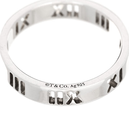 Tiffany Sterling Silver Narrow Atlas Pierced Ring 50 5.25 4 of 4