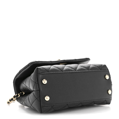 Chanel Caviar Quilted Extra Mini Coco Handle Flap Black 4 of 11