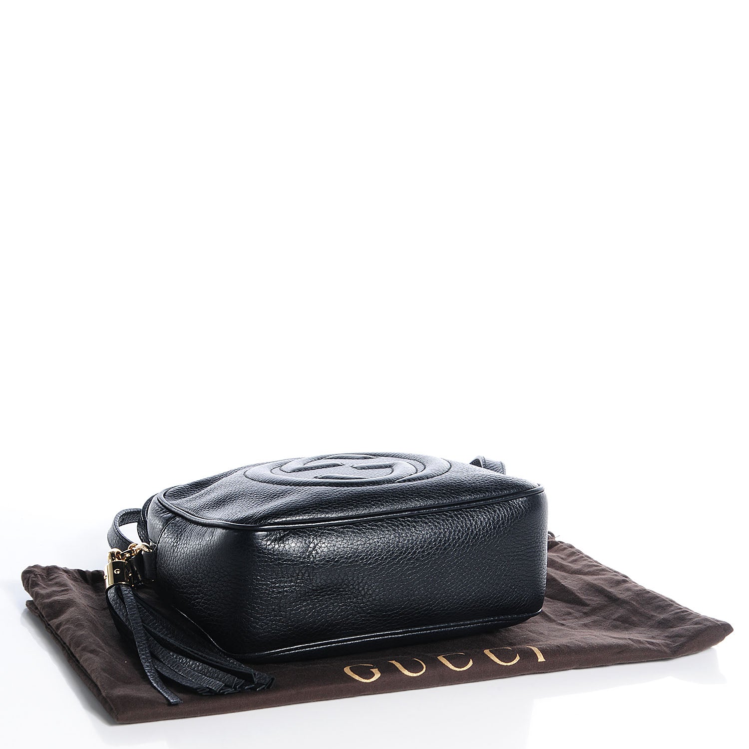 Gucci Pebbled Calfskin Small Soho Disco Bag Black 4 of 7
