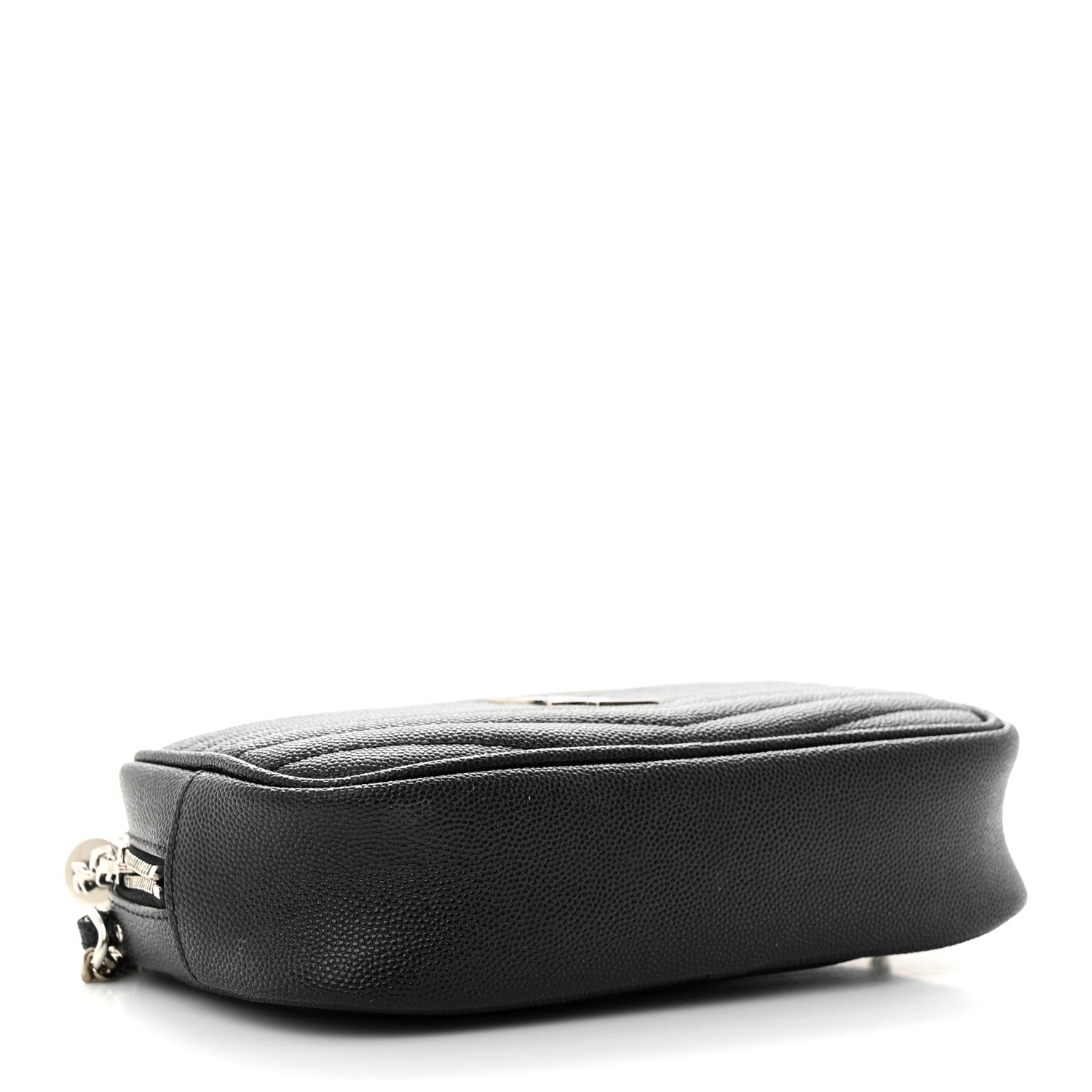 Saint Laurent Grain De Poudre Matelasse Monogram Mini Lou Camera Bag Black 4 of 13