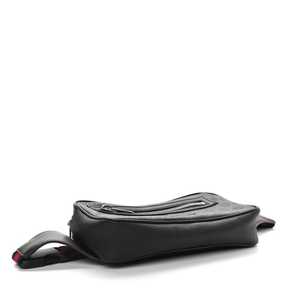 Gucci Soft GG Supreme Monogram Web Belt Bag Black Grey 4 of 9