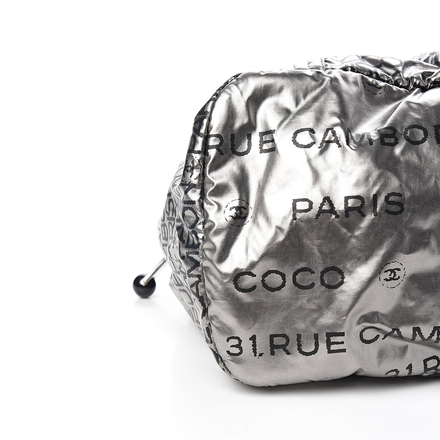 Lacquered Canvas Medium Unlimited Tote Argent Fonce