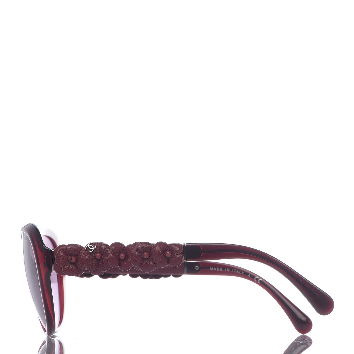 Chanel Lambskin Camellia CC Sunglasses 5316-Q Red 3 of 8