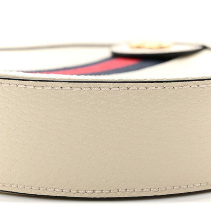 Gucci Textured Calfskin Web Mini Ophidia Round Shoulder Bag Mystic White 10 of 10