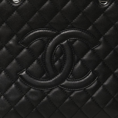 Chanel Caviar Quilted Grand Shopping Tote GST Black 8 of 12