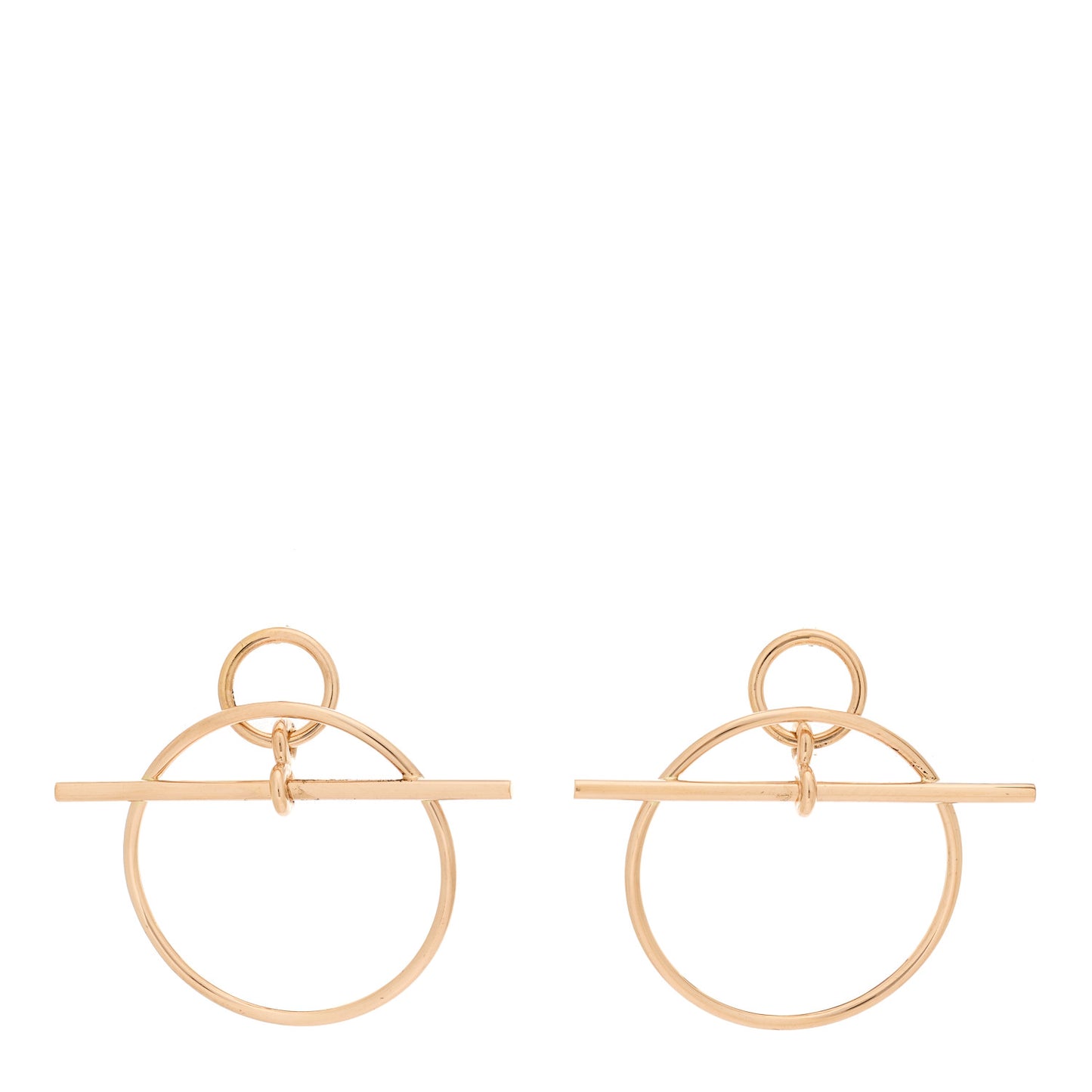 18K Rose Gold PM Loop Earrings