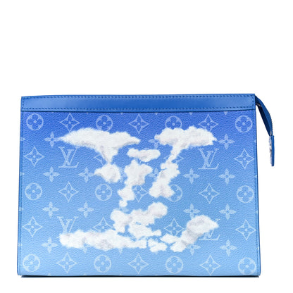 Louis Vuitton Monogram Clouds Pochette Voyage MM A4 Blue 1 of 10