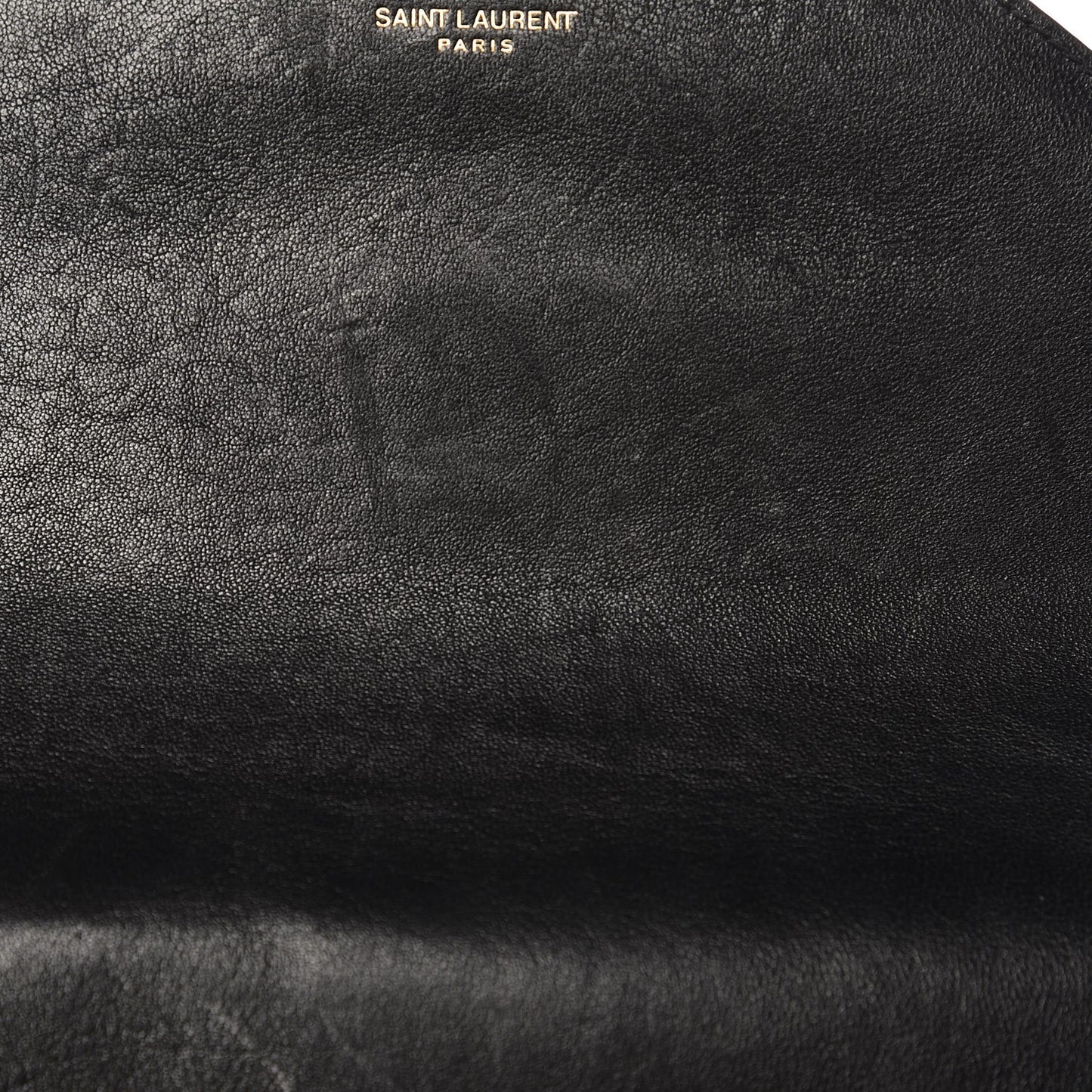 Sheepskin Matelasse Chevron Monogram Medium College Bag Black