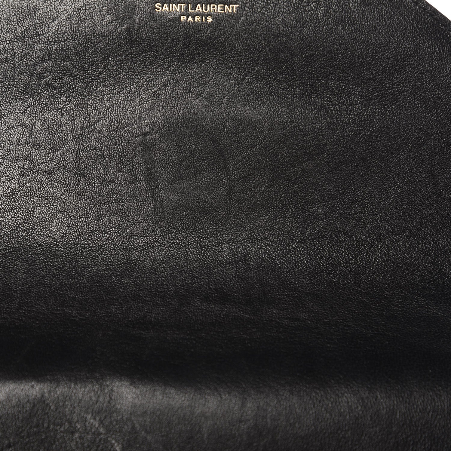 Saint Laurent Sheepskin Matelasse Chevron Monogram Medium College Bag Black 9 of 9