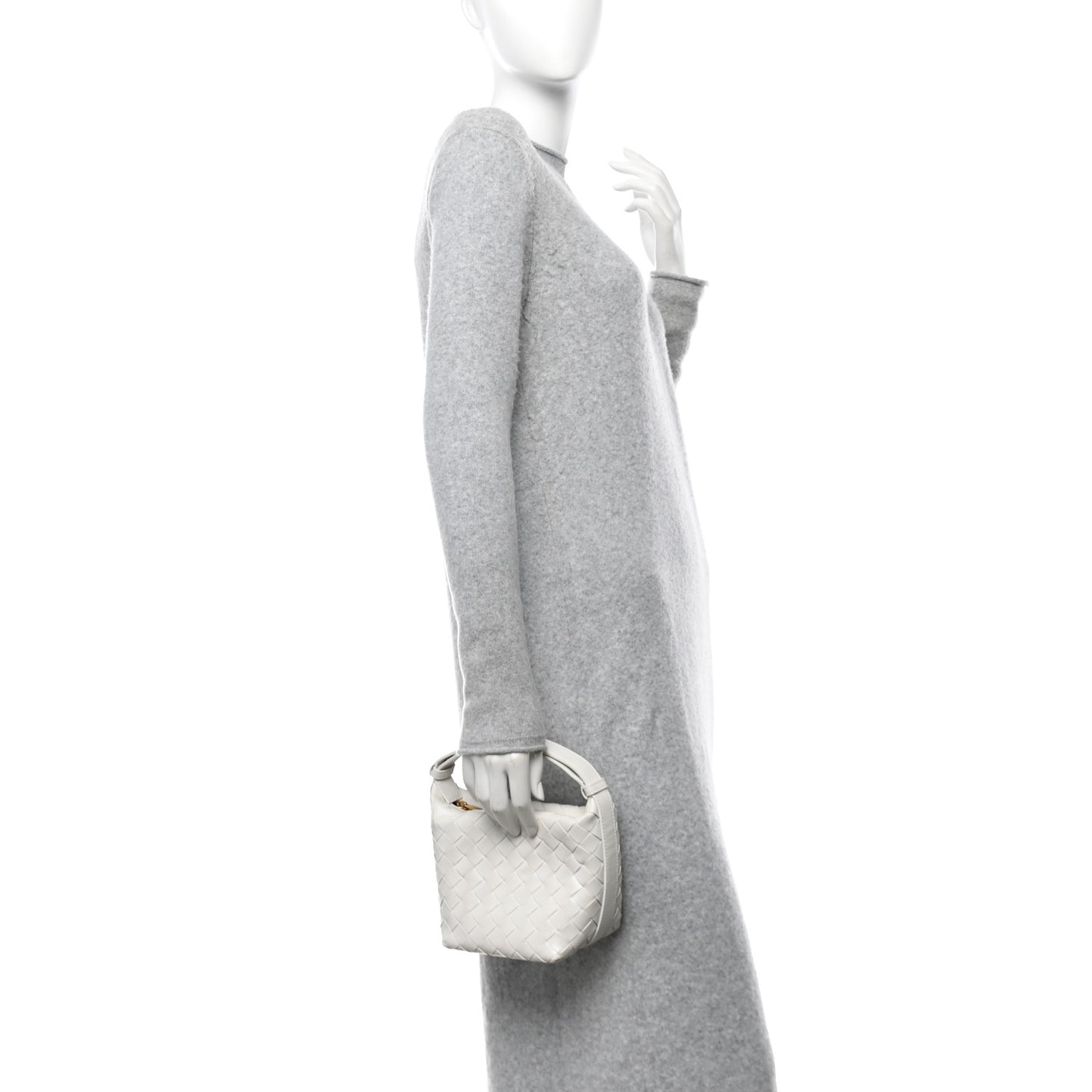 Calfskin Nappa Intrecciato Candy Wallace White