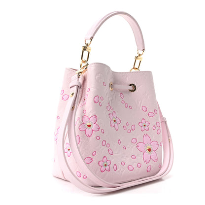 Louis Vuitton LV X TM Empreinte Cherry Blossom Neonoe BB Pink 3 of 10